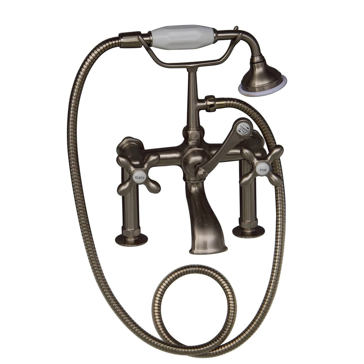 Tub Rim Mounted Faucet with Hand Held Shower Q914494