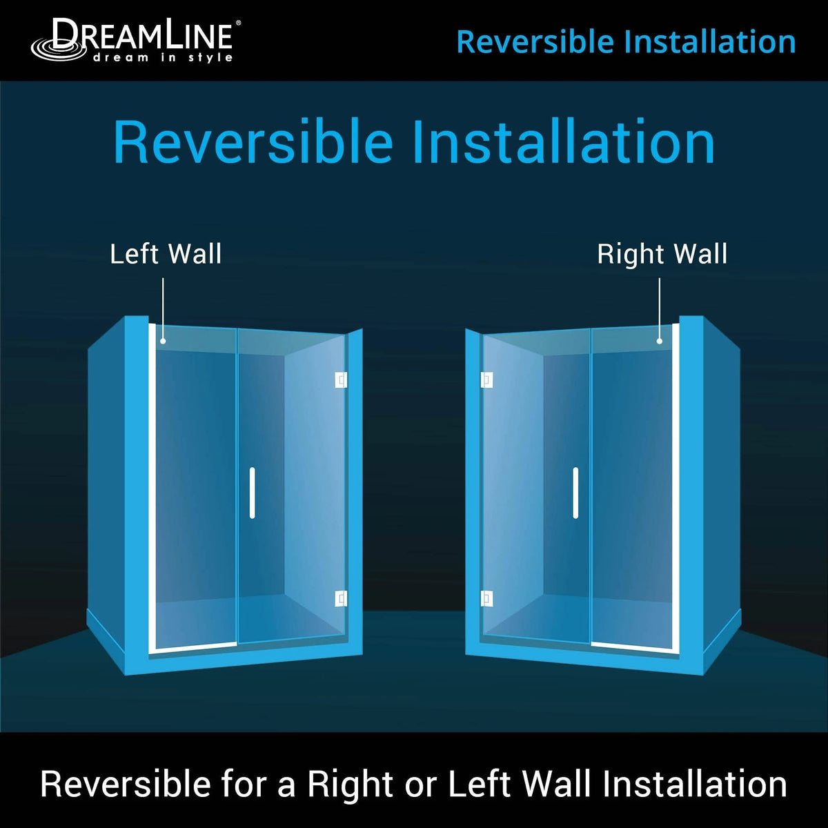 Chrome Hinged Shower Door X191