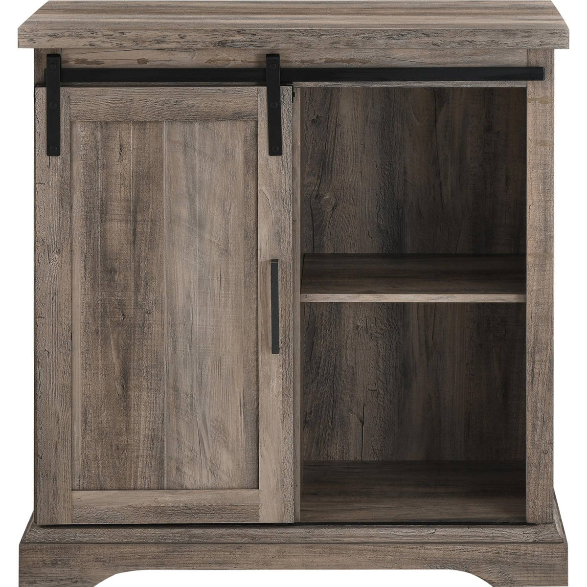 Grey Wash Accent Cabinet Sliding Door C716409