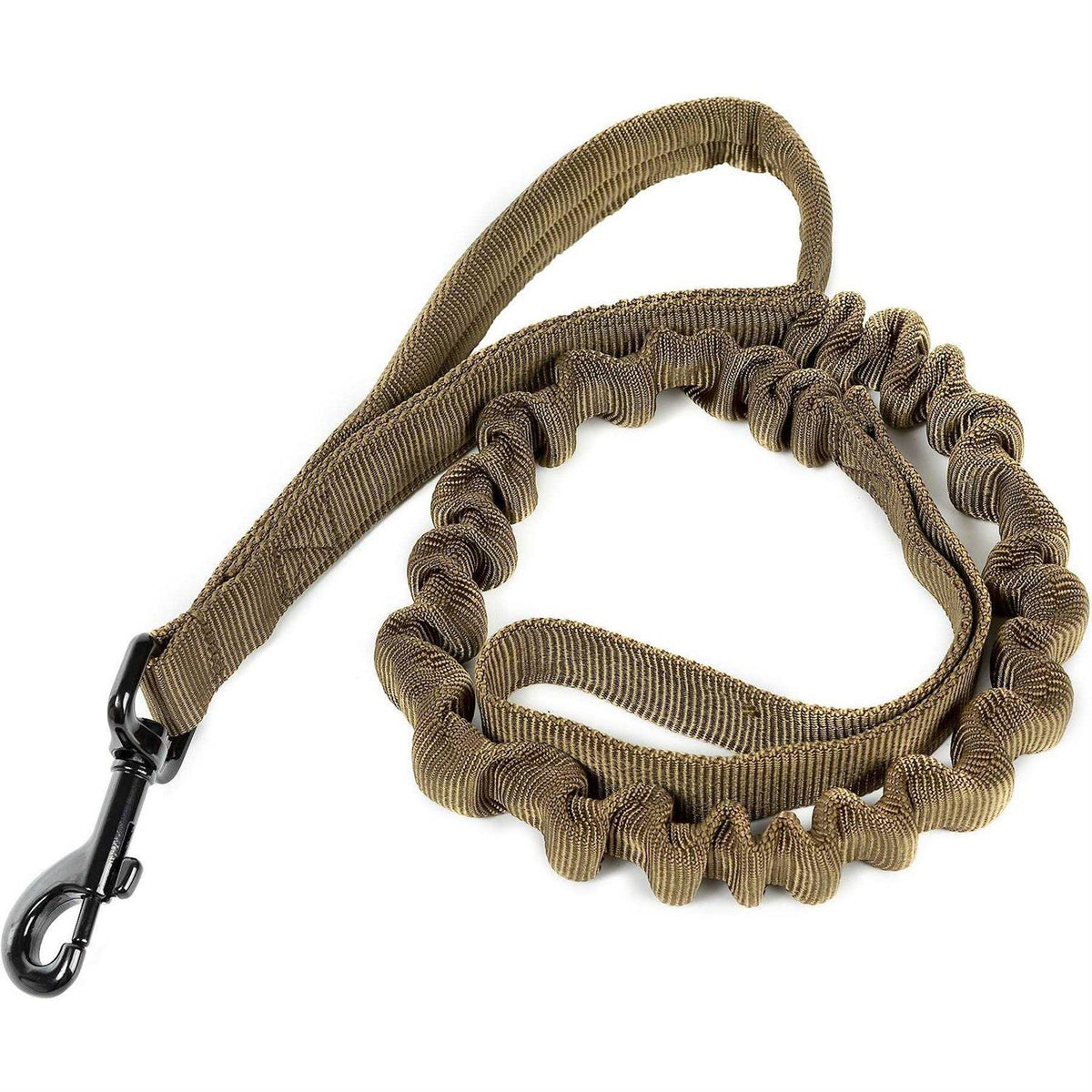 Tactical Dog Training Bungee Leash with 2 Control Handle Quick Release Nylon H7619