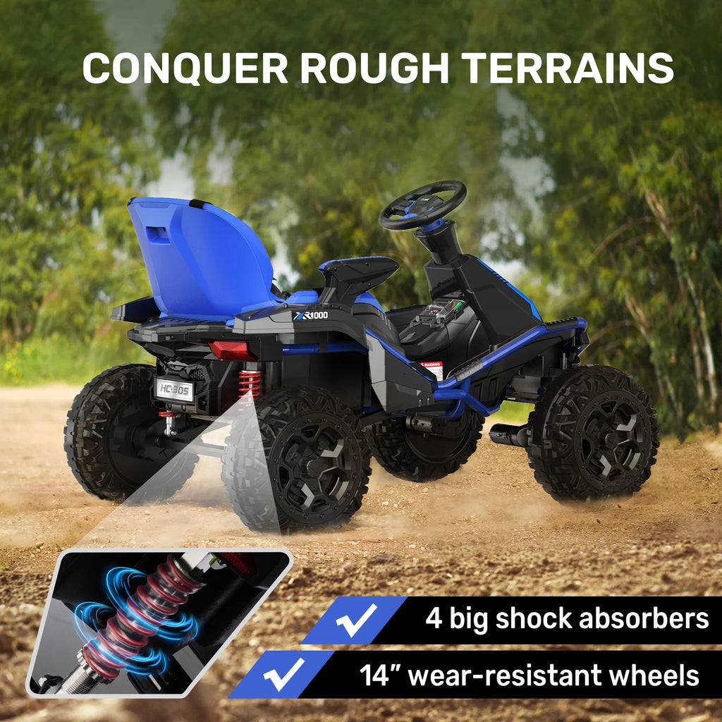 24V 4WD Powered Ride on Car with Shock Absorbers O31938