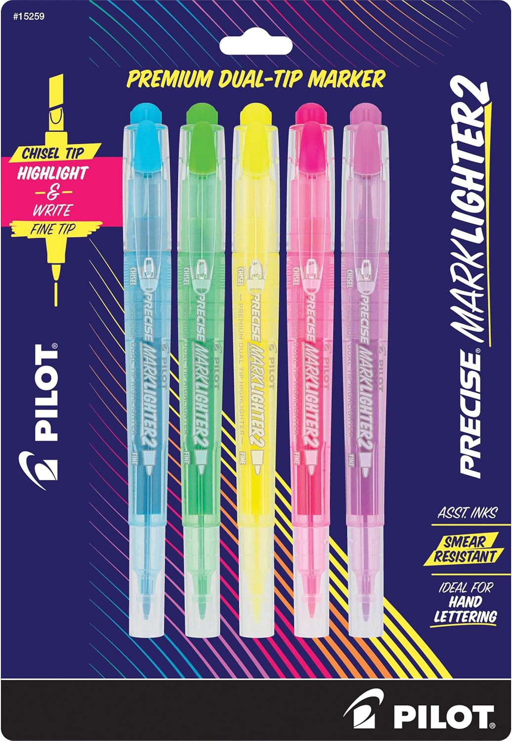 36 Count Dual Tip Highlighters Assorted Colors G80352