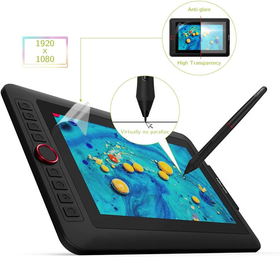Artist12 Pro Drawing Monitor Battery-Free Stylus Drawing Display Tilt Supported W7152