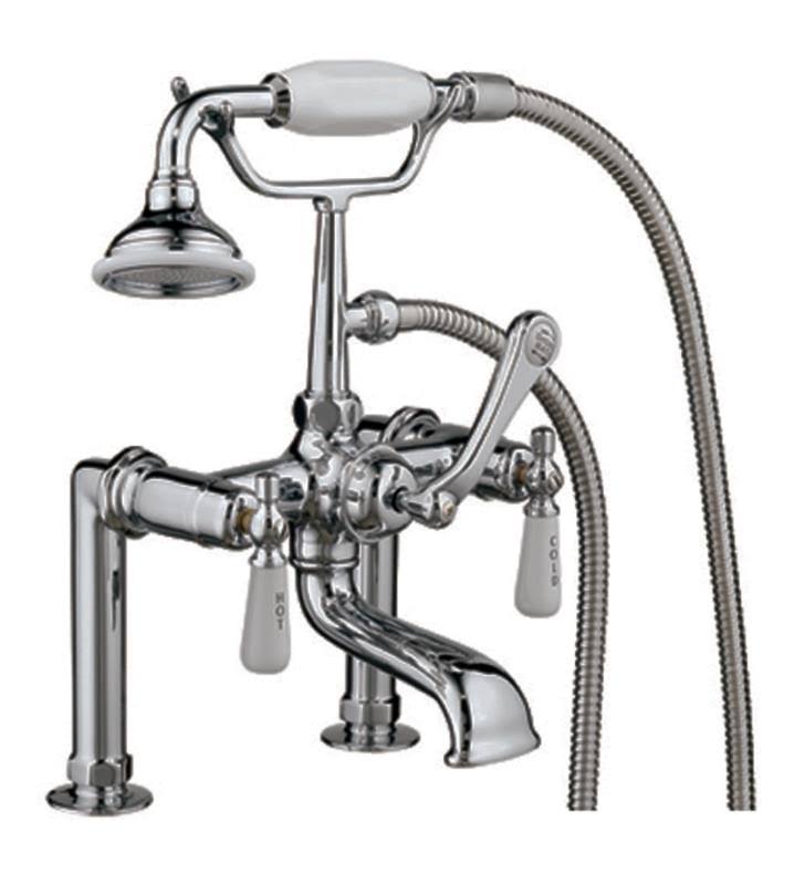 Tub Rim Mounted Faucet with Hand Held Shower Q914494