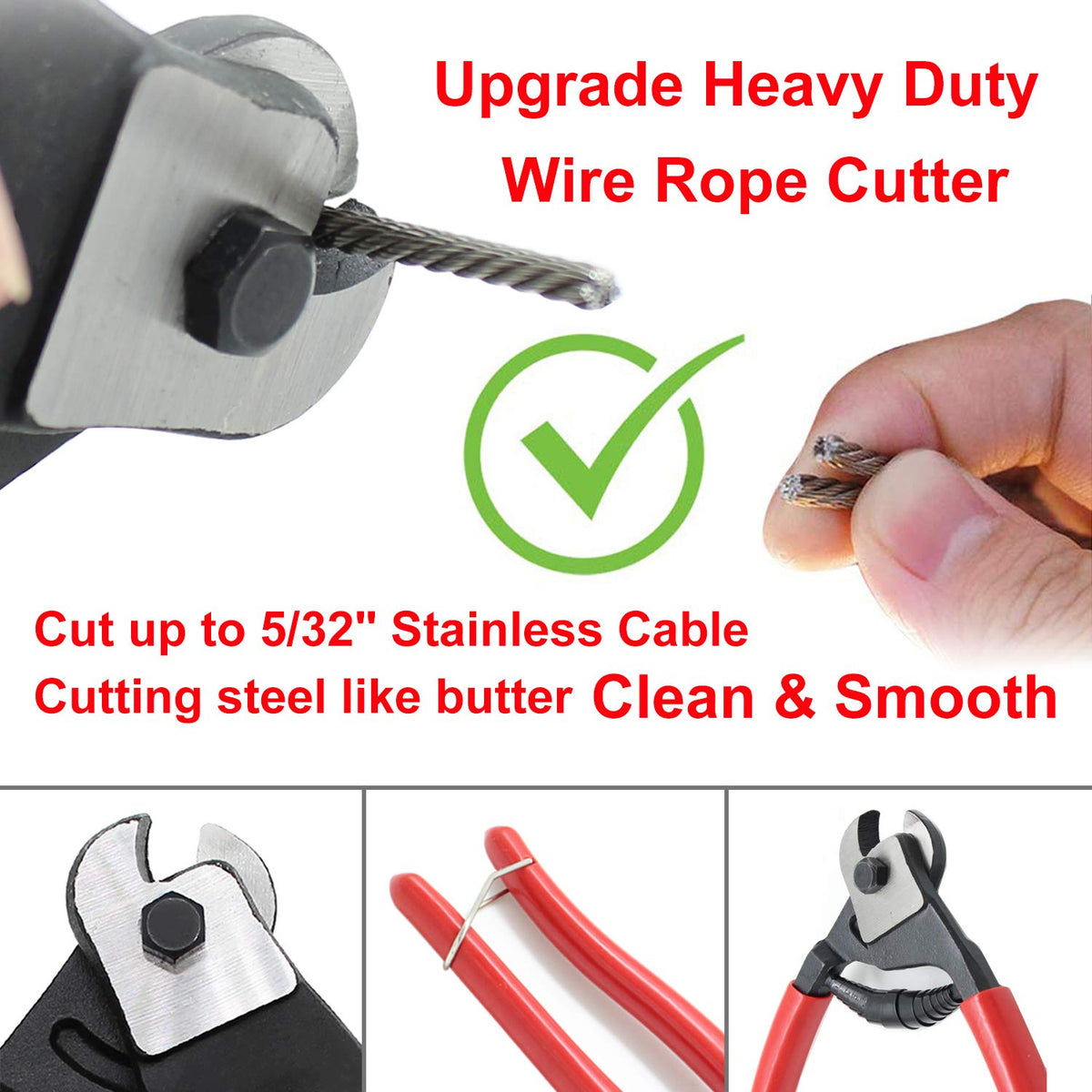 350 Feet T316 1/8 Stainless Steel Cable with Wire Rope Cutter E798