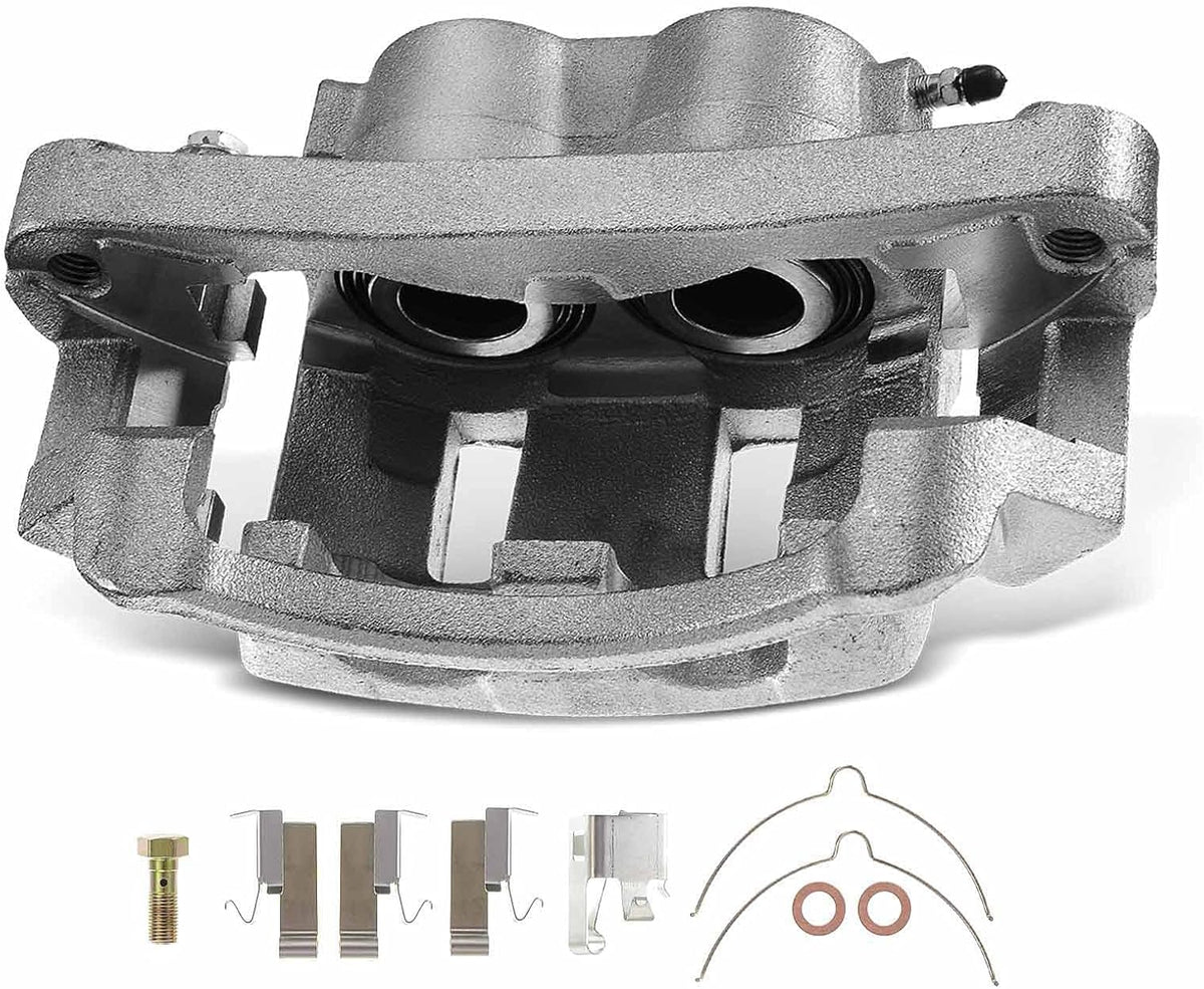 Disc Brake Caliper Assembly with Bracket 2-PC Set X767540