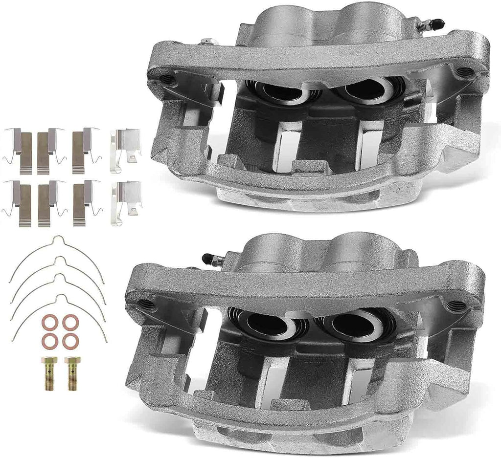 Disc Brake Caliper Assembly with Bracket 2-PC Set X767540