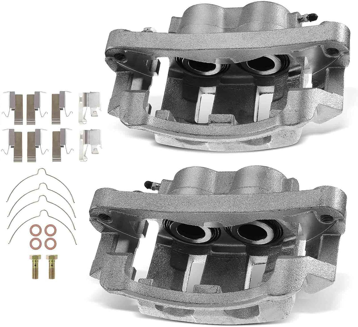 Disc Brake Caliper Assembly with Bracket 2-PC Set X767540