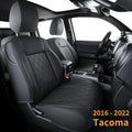 Tacoma Seat Covers Water Proof Faux Leather FullSet Black Gray G842920