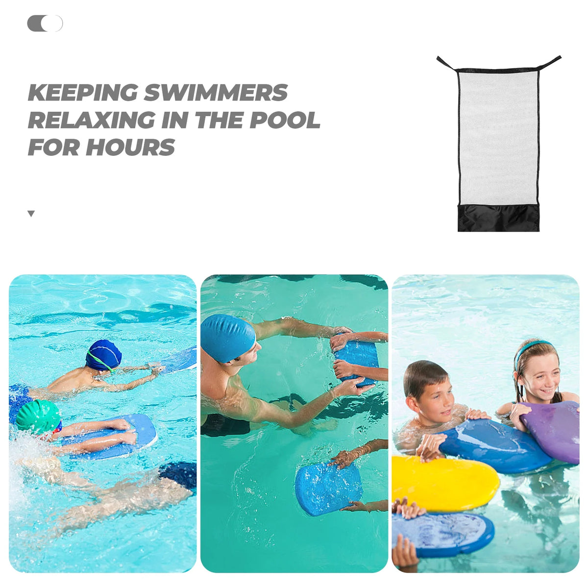 2 Pcs Swimming Pool Mesh Chair Net Bag P7727