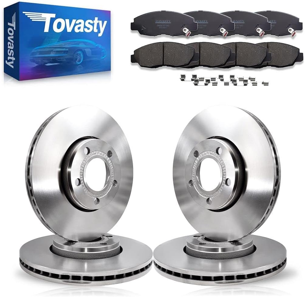 Brake Pads and Rotors Kit for Honda Accord 2011-2012 E-Coated D7172