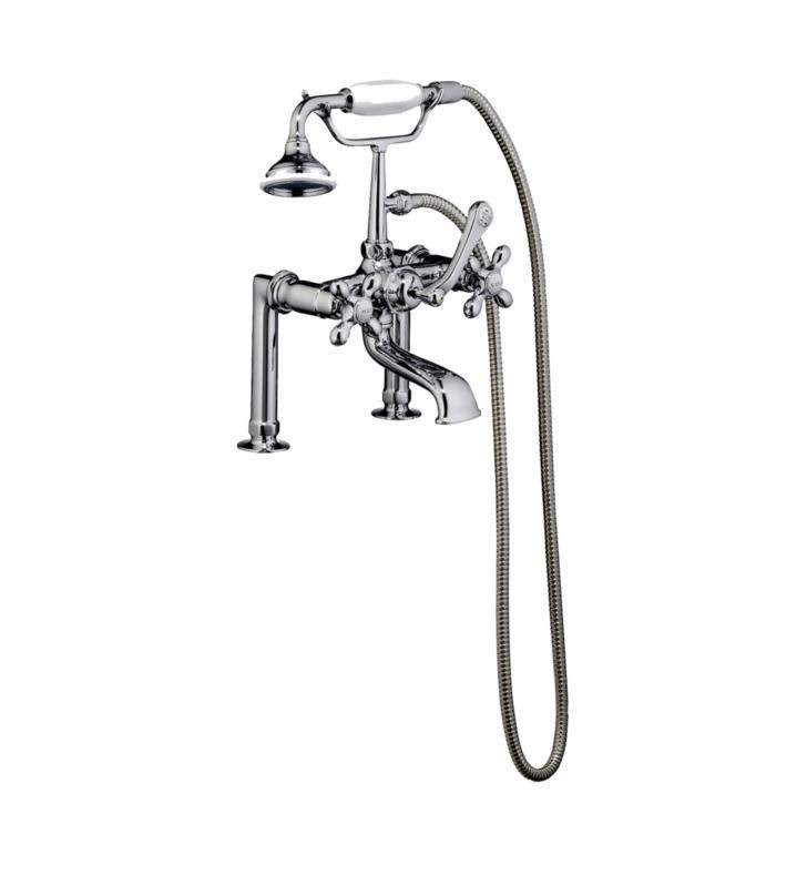 Tub Rim Mounted Faucet with Hand Held Shower Q914494