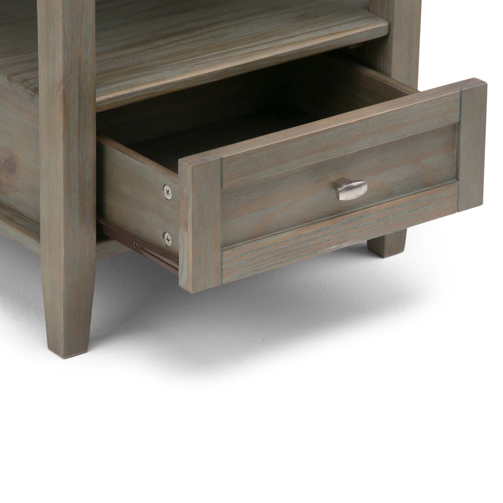 Distressed Grey End Side Table R38331