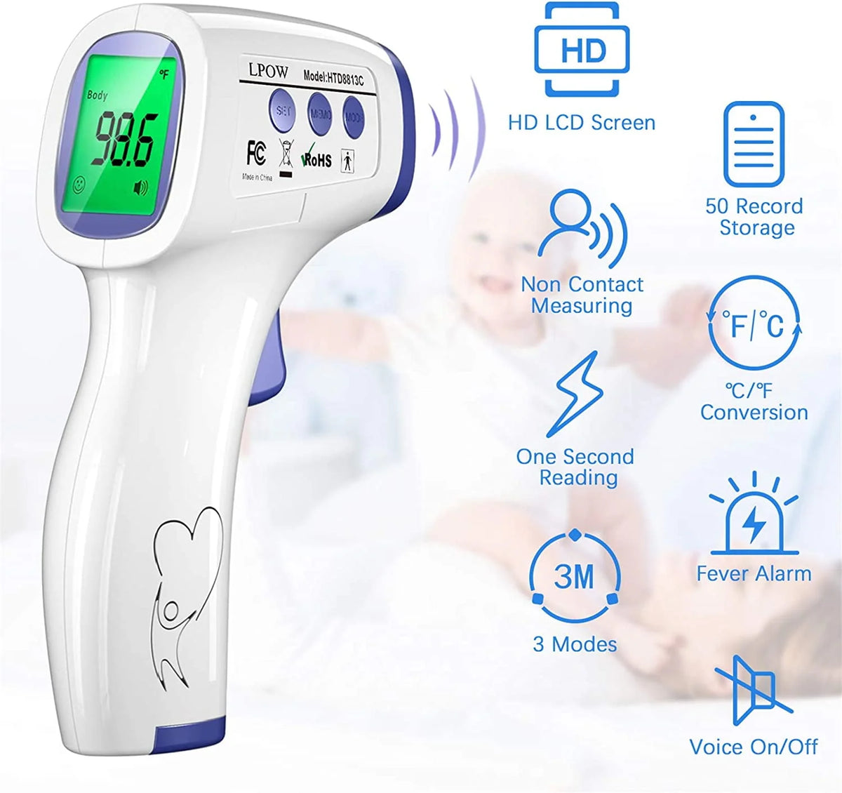 Infrared Digital Body Thermometer W479326