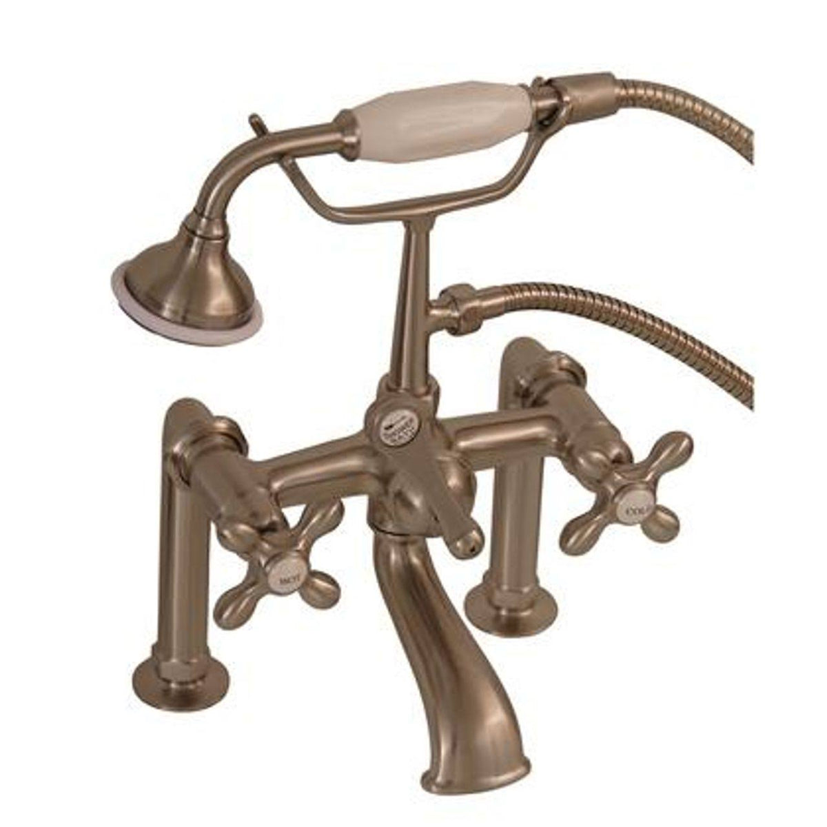 Tub Rim Mounted Faucet with Hand Held Shower Q914494