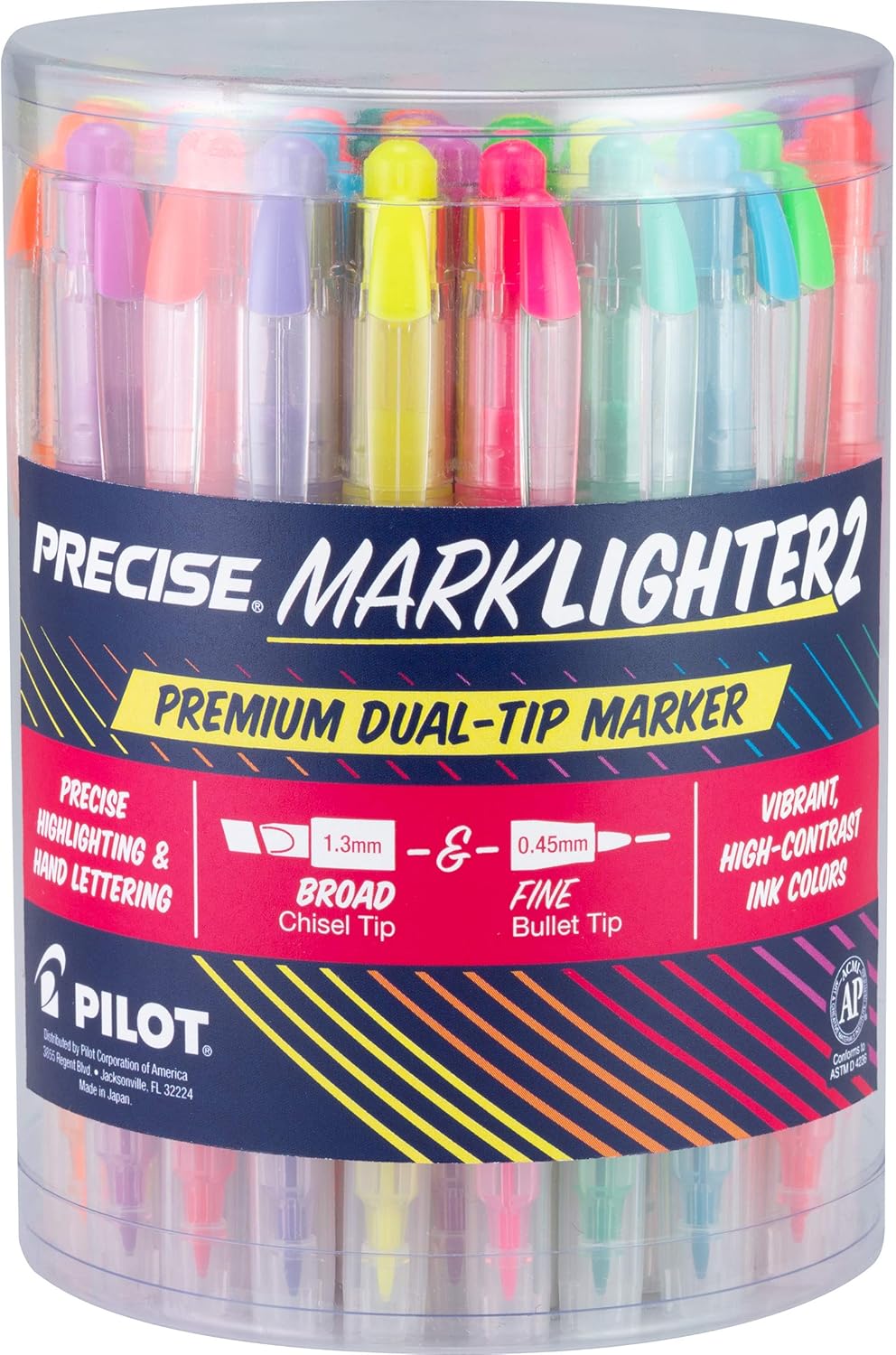 36 Count Dual Tip Highlighters Assorted Colors G80352