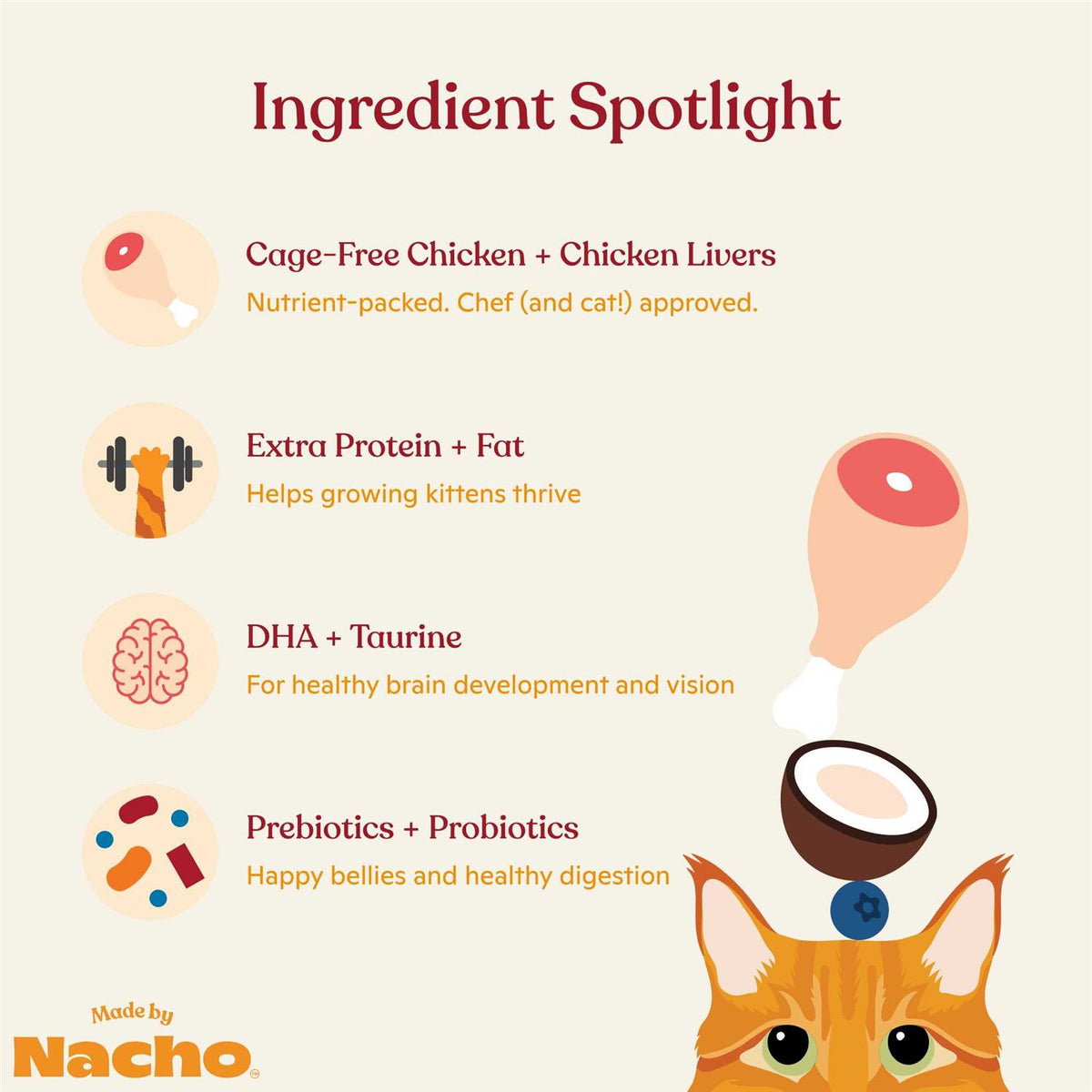 Chicken Chicken Liver & Bone Broth Dry Cat Food E5158
