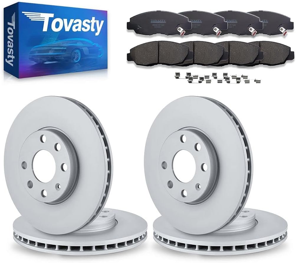 Brake Pads and Rotors Kit for Honda Accord 2011-2012 E-Coated D7172