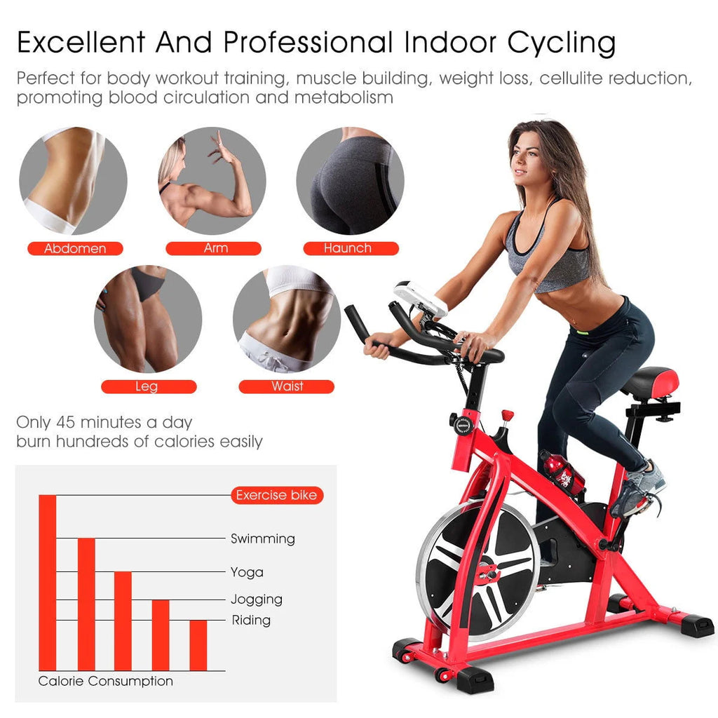 Adjustable Exercise Bike with 18lb Flywheel P298913
